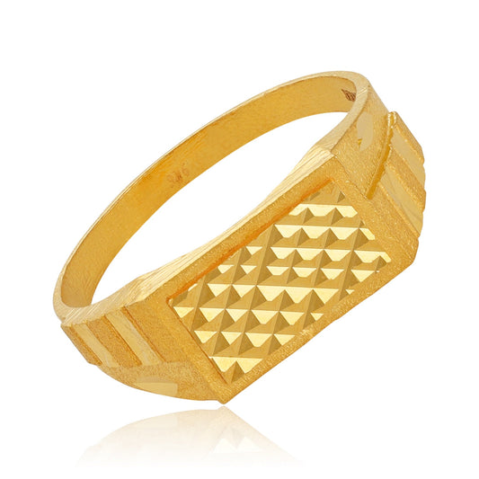 22ct Yellow Gold Geometric Ring BF1224-RN49 - FJewellery