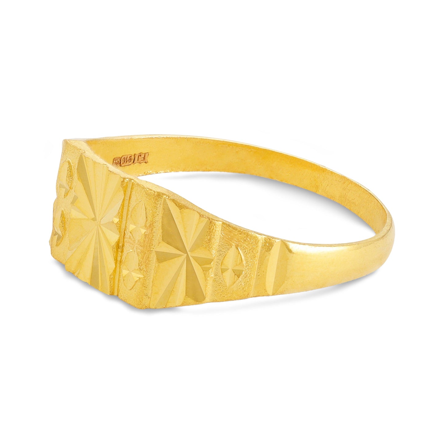 22ct Yellow Gold Geometric Ring BF1224-RN50 - FJewellery