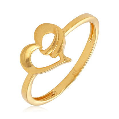 22ct Yellow Gold Heart Ring BF1224 - RN95 - FJewellery