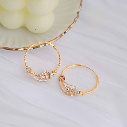 22ct Yellow Gold Hoop Earrings BF1224 - ER58 - FJewellery