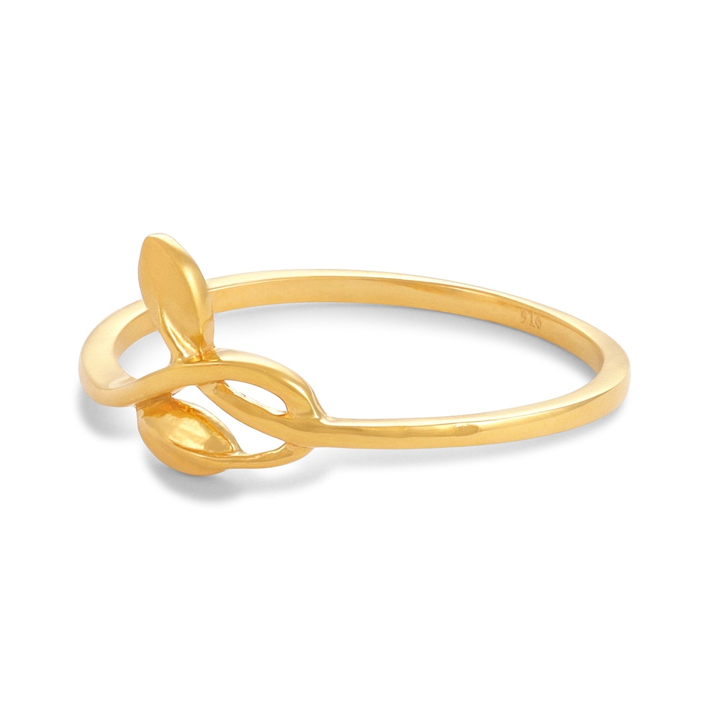 22ct Yellow Gold Leaves Design Ring BF1224 - RN130 - FJewellery