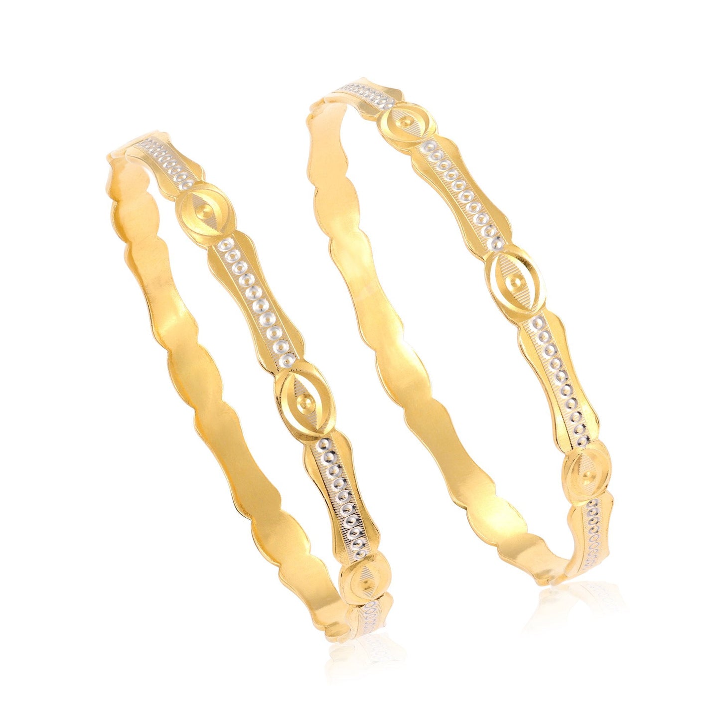 22ct yellow gold pre - owned bangle set 02033038 - FJewellery