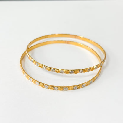 22ct yellow gold pre - owned bangles 01003201 - FJewellery