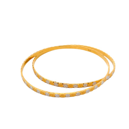 22ct yellow gold pre - owned bangles 01003201 - FJewellery