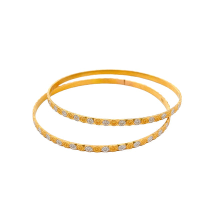 22ct yellow gold pre - owned bangles 01003201 - FJewellery