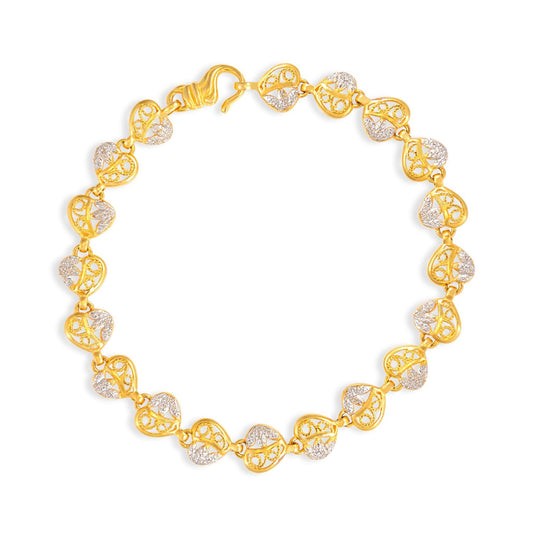 22ct yellow gold pre - owned bracelet 05001480 - FJewellery