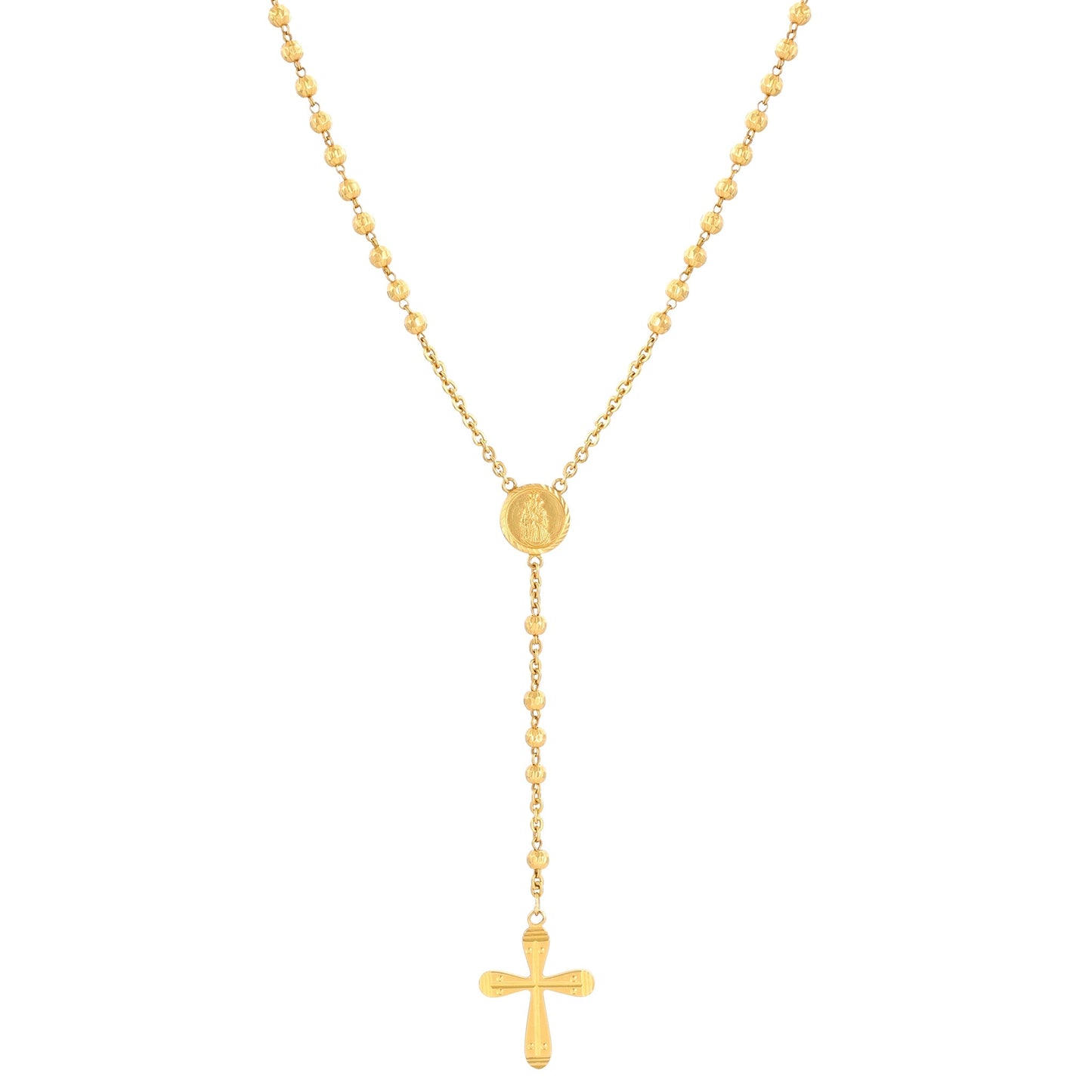 22ct yellow gold pre - owned chain with cross 05001746 - FJewellery