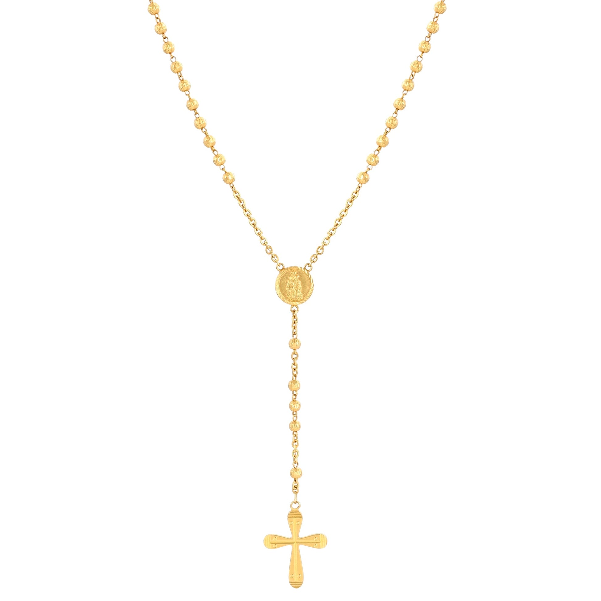 22ct yellow gold pre - owned chain with cross 05001746 - FJewellery