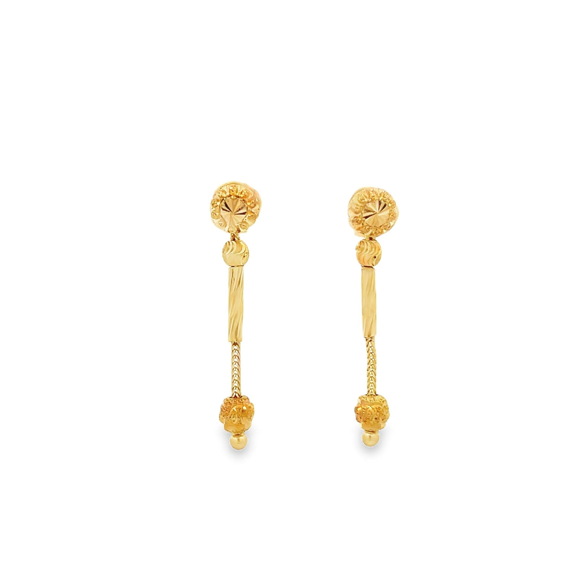 22ct yellow gold pre - owned drop earrings FCA03028901 - 8 - FJewellery