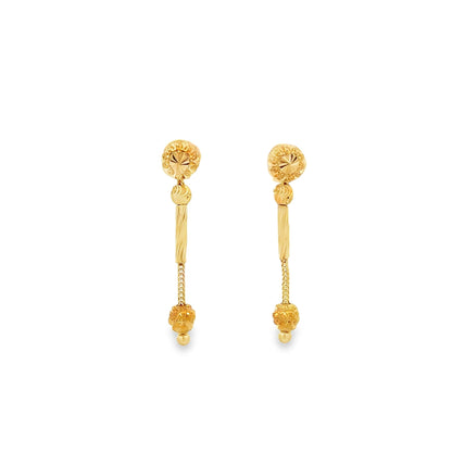 22ct yellow gold pre - owned drop earrings FCA03028901 - 8 - FJewellery