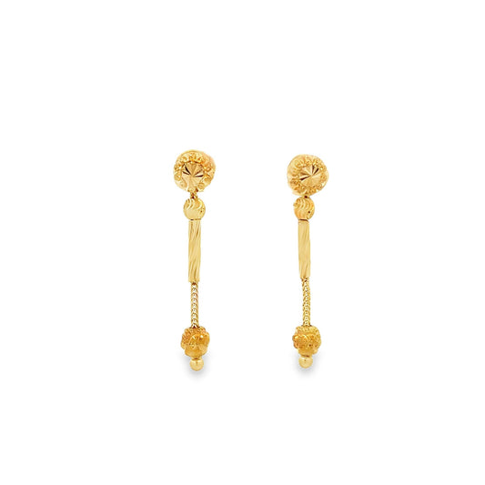 22ct yellow gold pre - owned drop earrings FCA03028901 - 8 - FJewellery