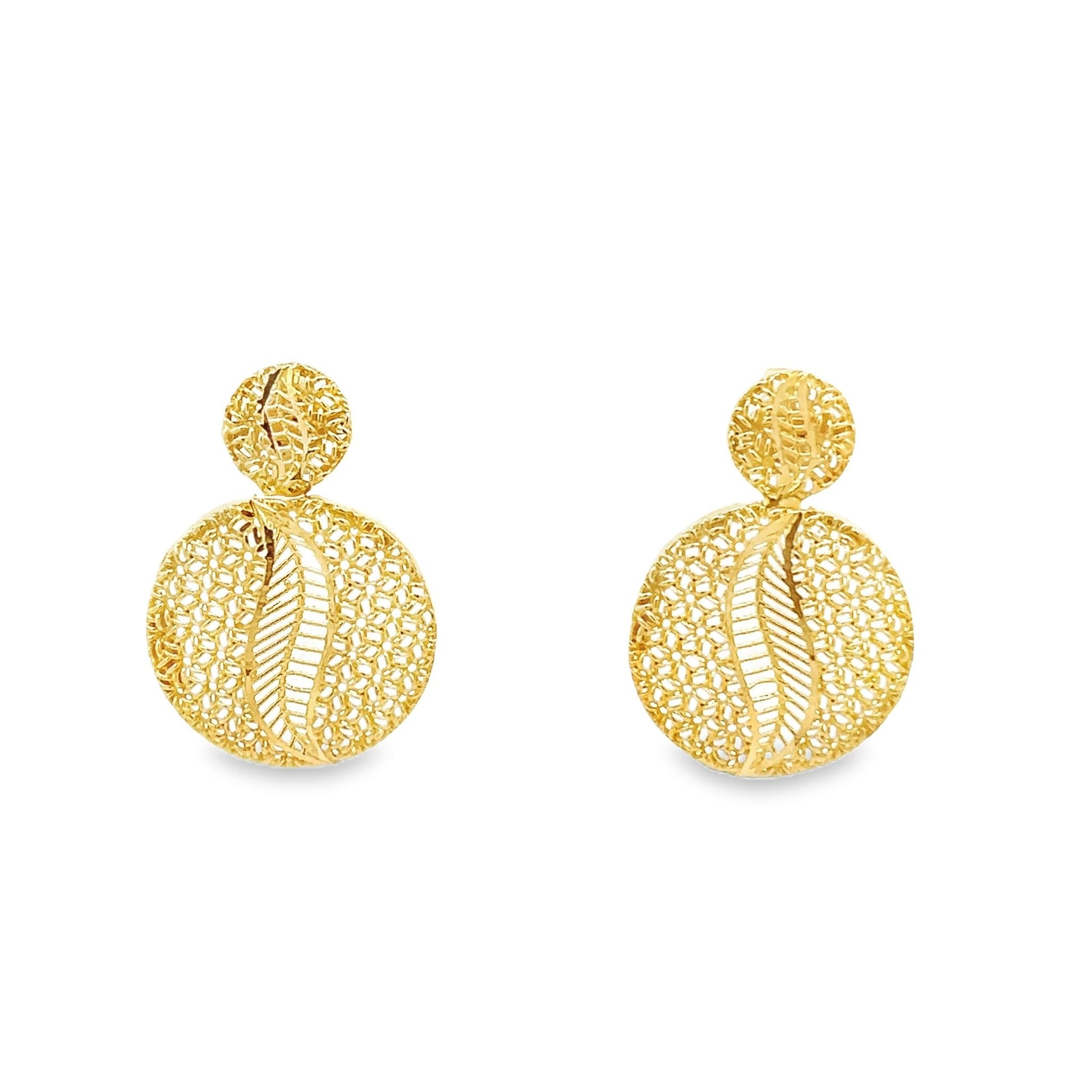 22ct yellow gold pre - owned earrings FCA07001324 - 1 - 1 - FJewellery