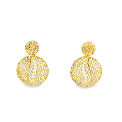 22ct yellow gold pre - owned earrings FCA07001324 - 1 - 1 - FJewellery