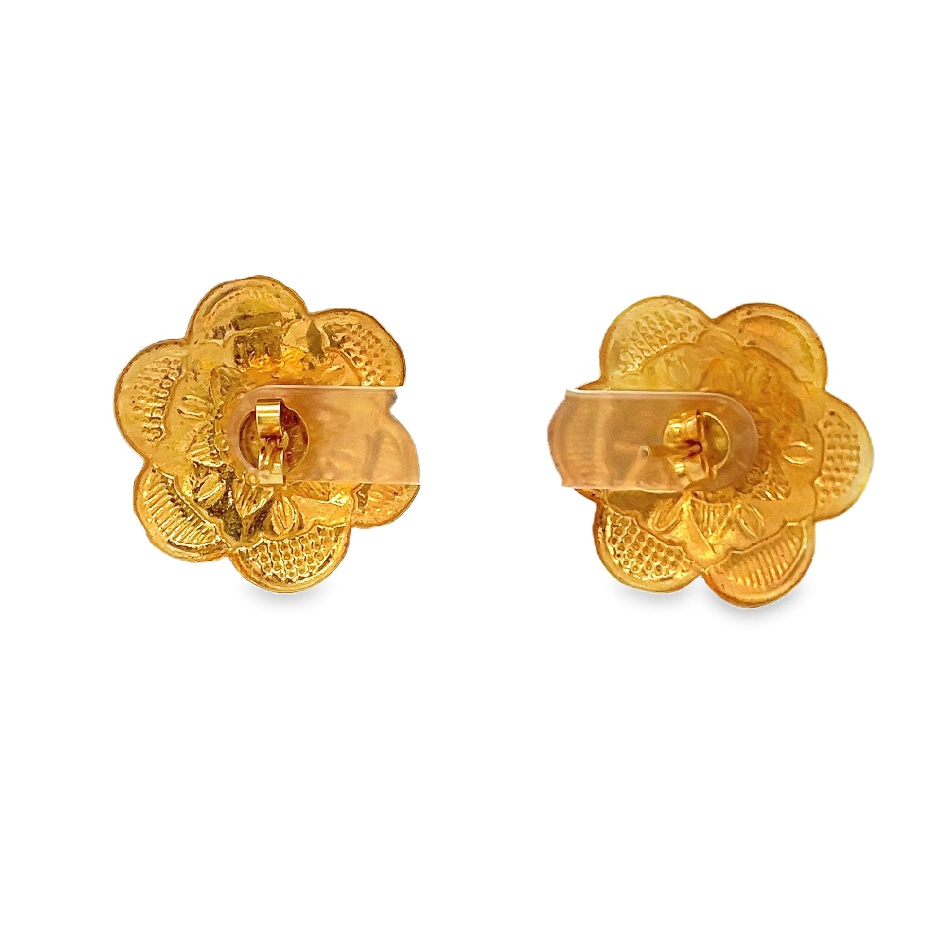 22ct yellow gold pre - owned stud earrings FCA11000170 - 1 - FJewellery