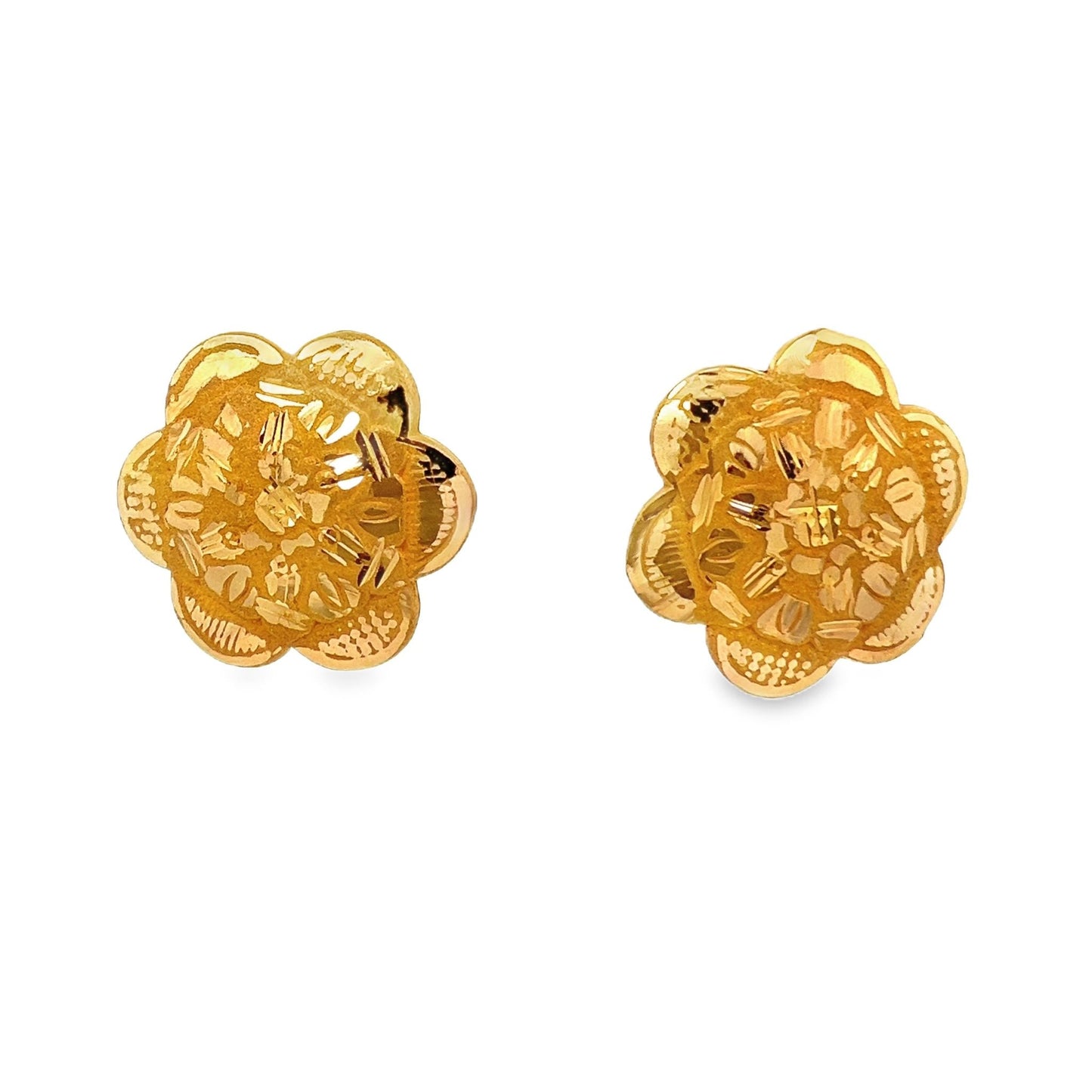 22ct yellow gold pre - owned stud earrings FCA11000170 - 1 - FJewellery