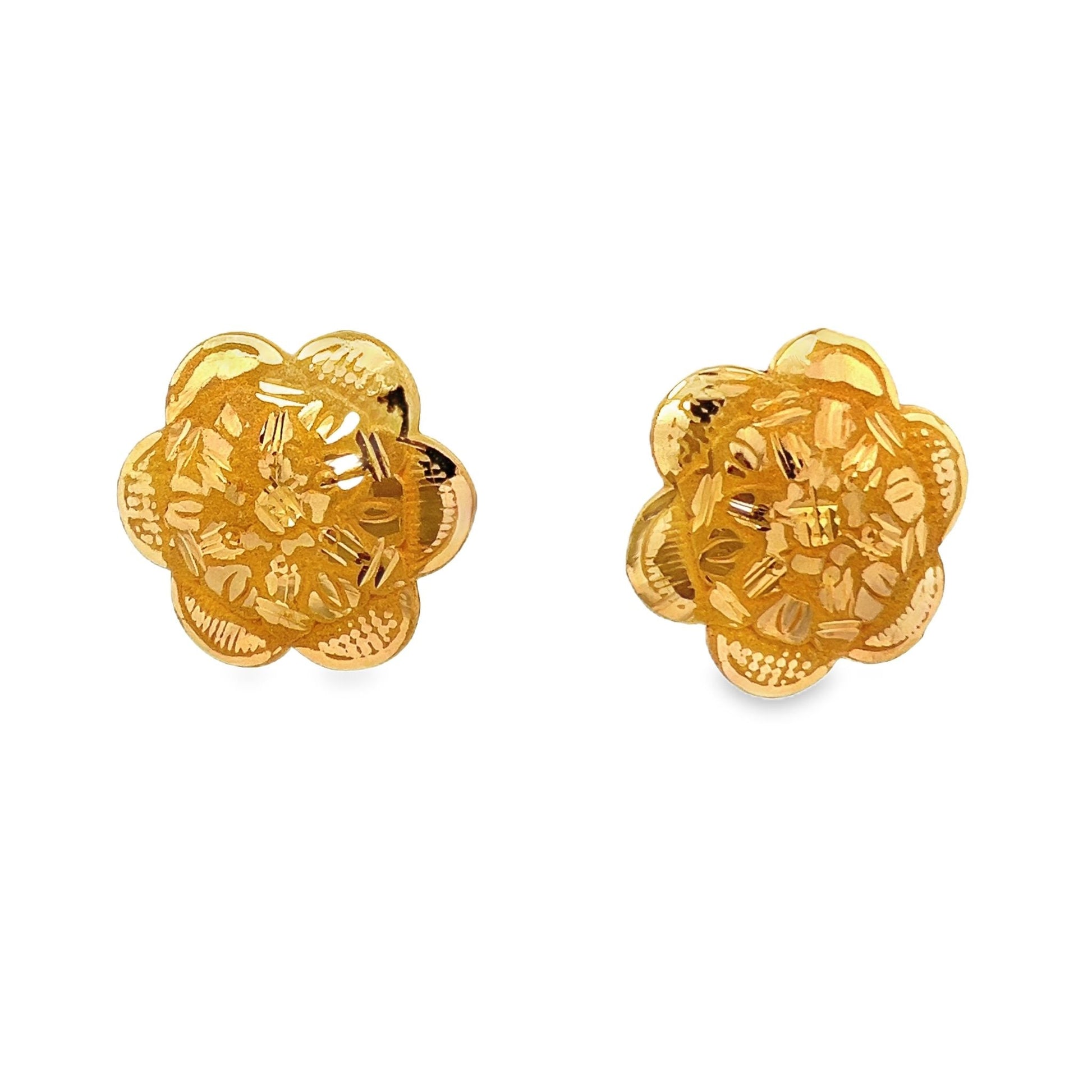 22ct yellow gold pre - owned stud earrings FCA11000170 - 1 - FJewellery
