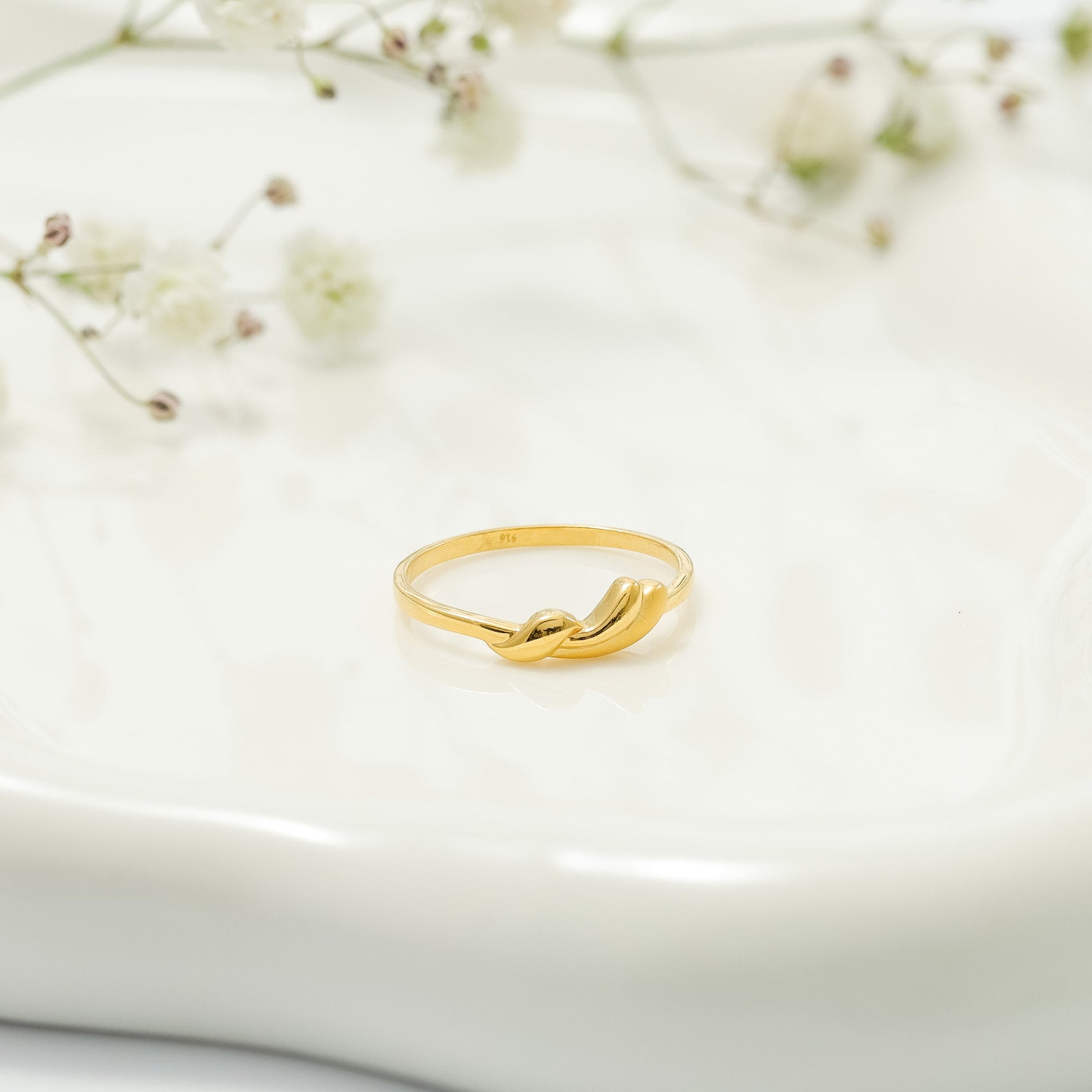 22ct Yellow Gold Ring BF1224-RN132 - FJewellery