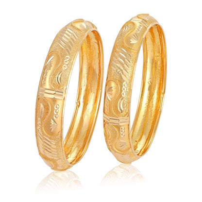 22ct yellow gold second-hand bangle set 02033279 - FJewellery
