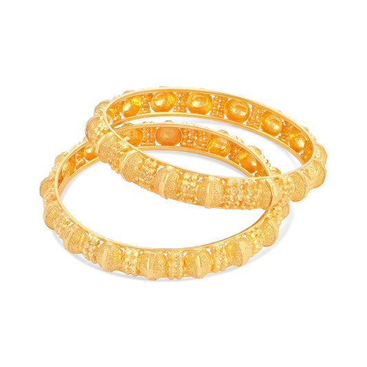 22ct yellow gold second - hand bangle set 09000633 - FJewellery