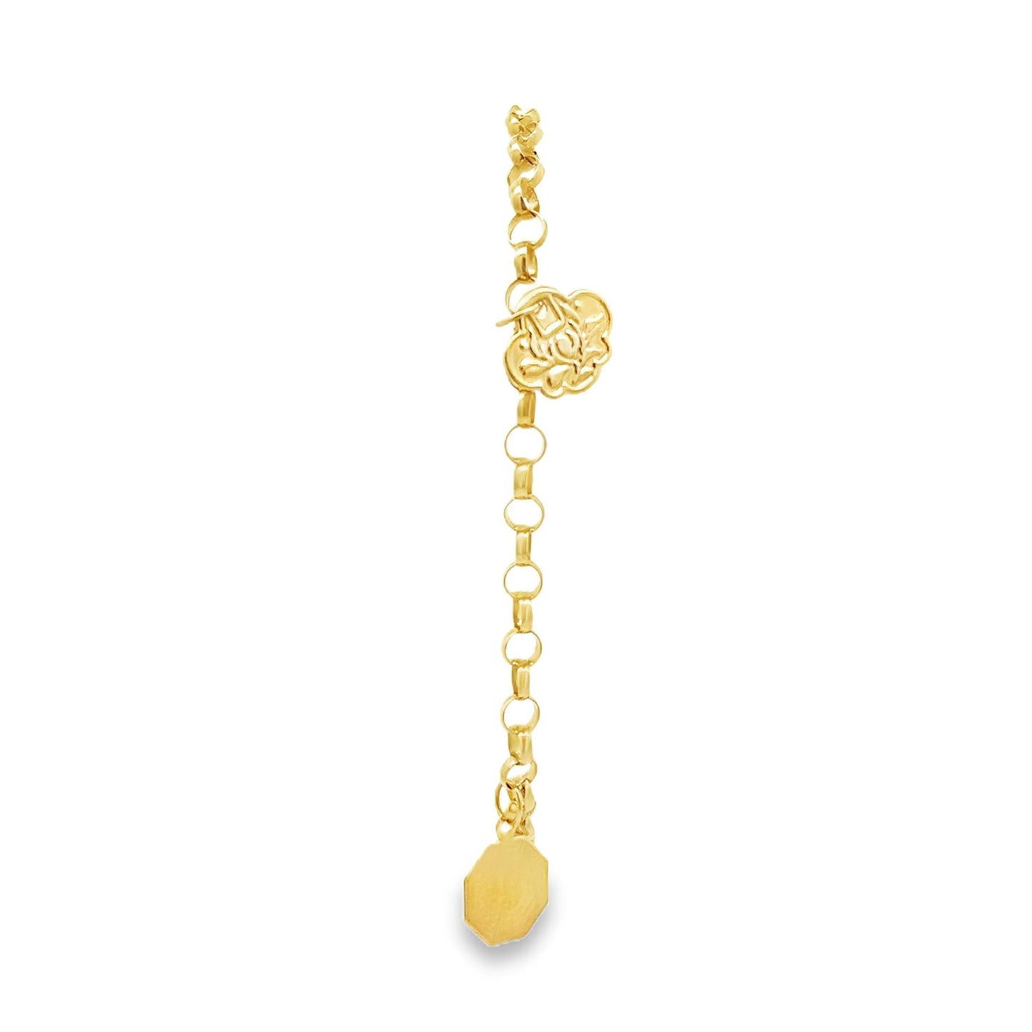 22ct yellow gold second-hand bracelet with charms FCA08002217-16 - FJewellery