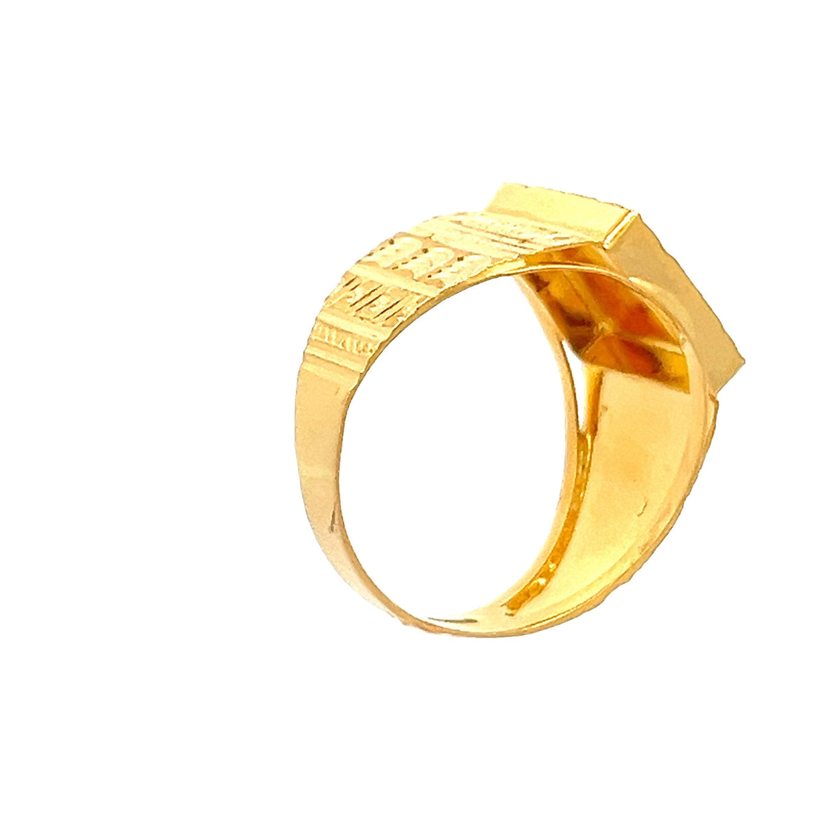 22ct Yellow Gold Signet Ring PZ325-RN143 - FJewellery