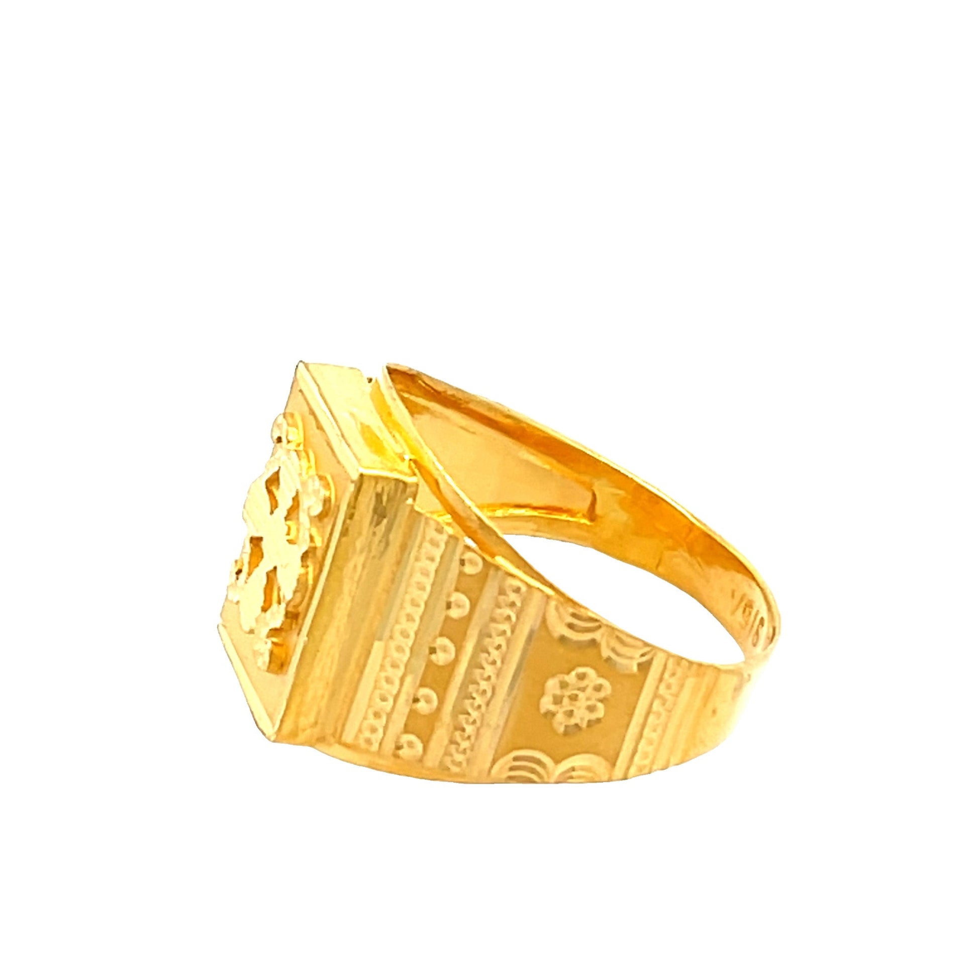22ct Yellow Gold Signet Ring PZ325-RN183 - FJewellery