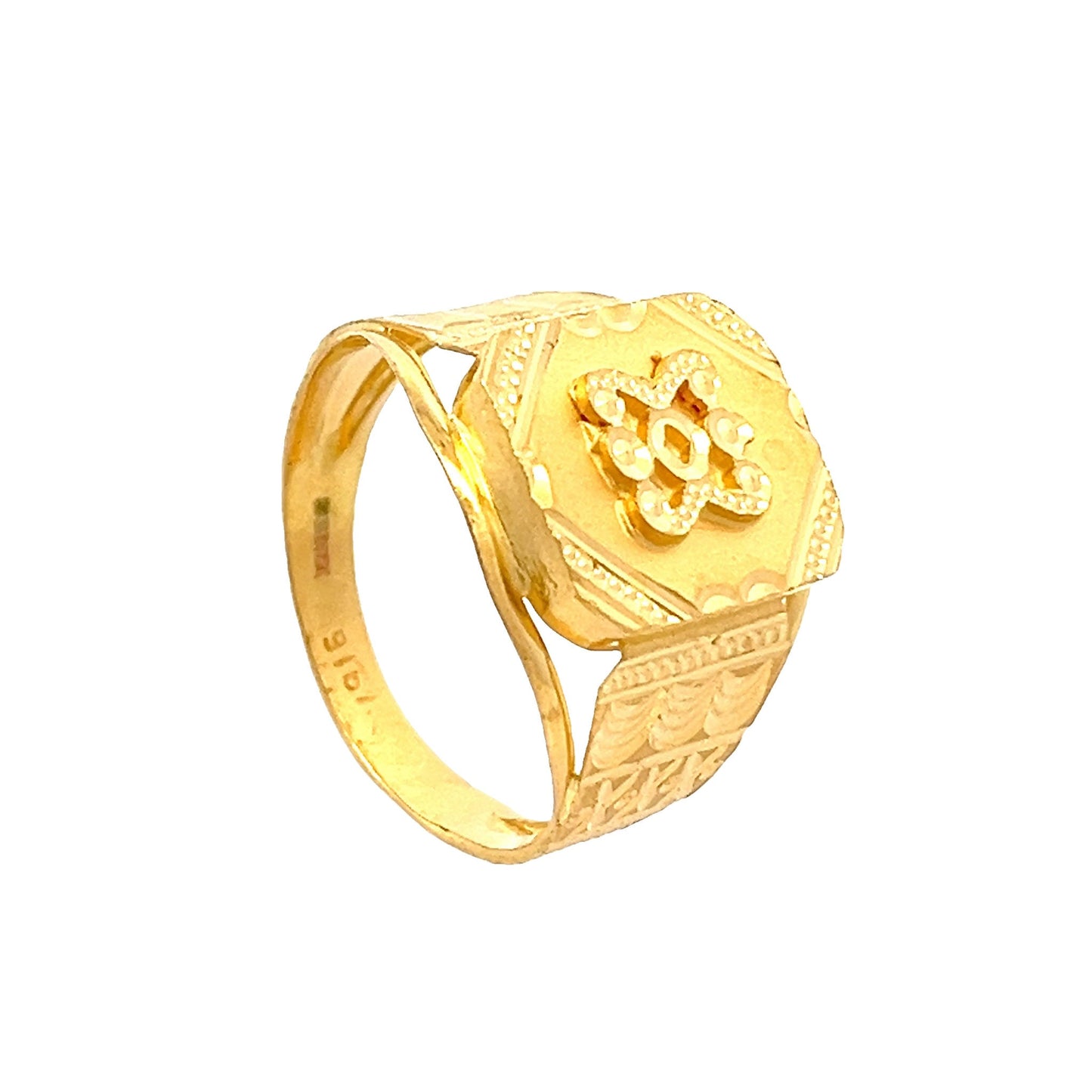 22ct Yellow Gold Signet Ring PZ325 - RN61 - FJewellery