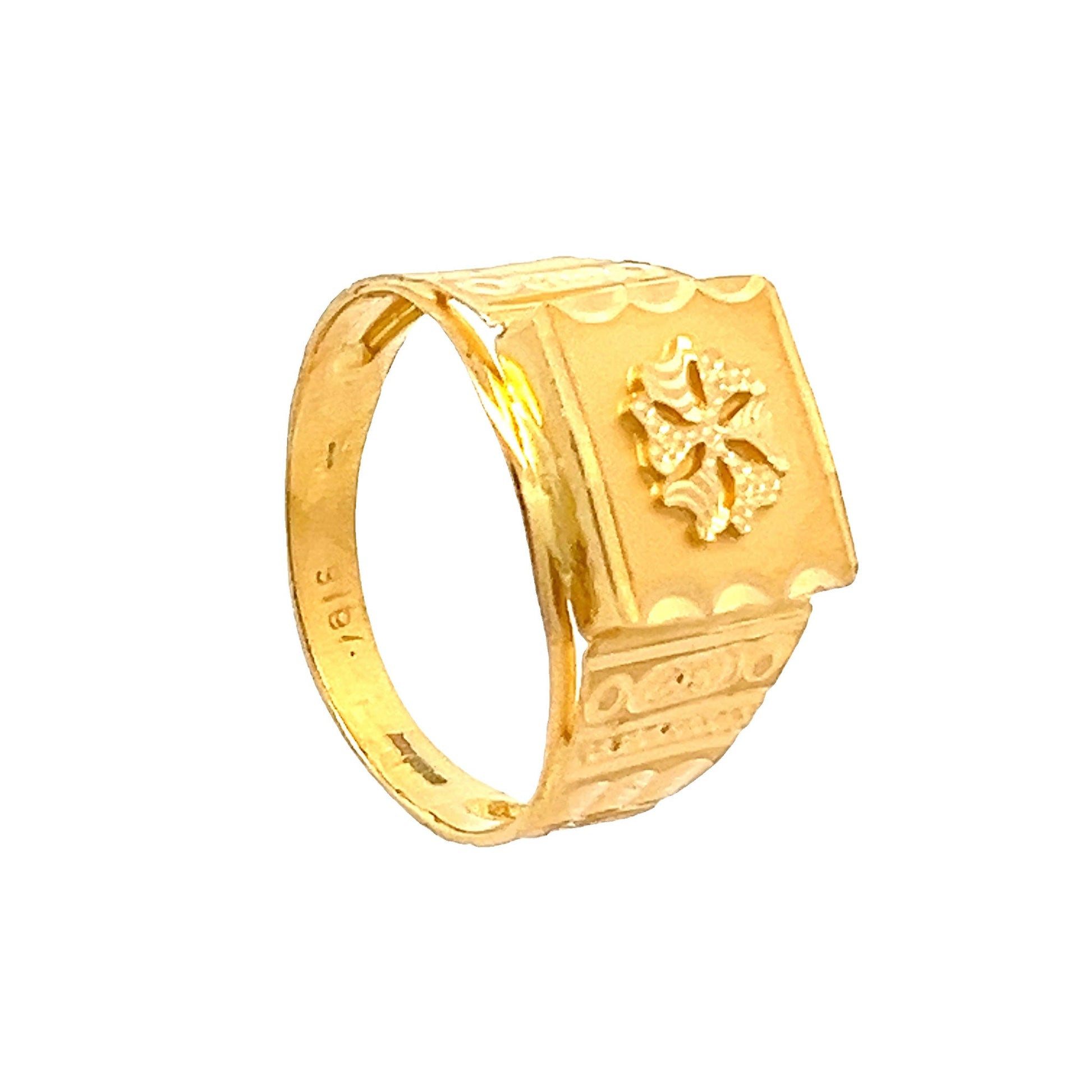 22ct Yellow Gold Signet Ring PZ325-RN74 - FJewellery