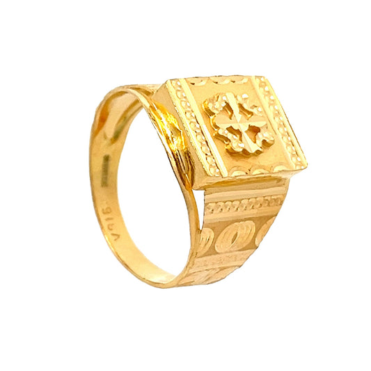 22ct Yellow Gold Signet Ring PZ325-RN89 - FJewellery