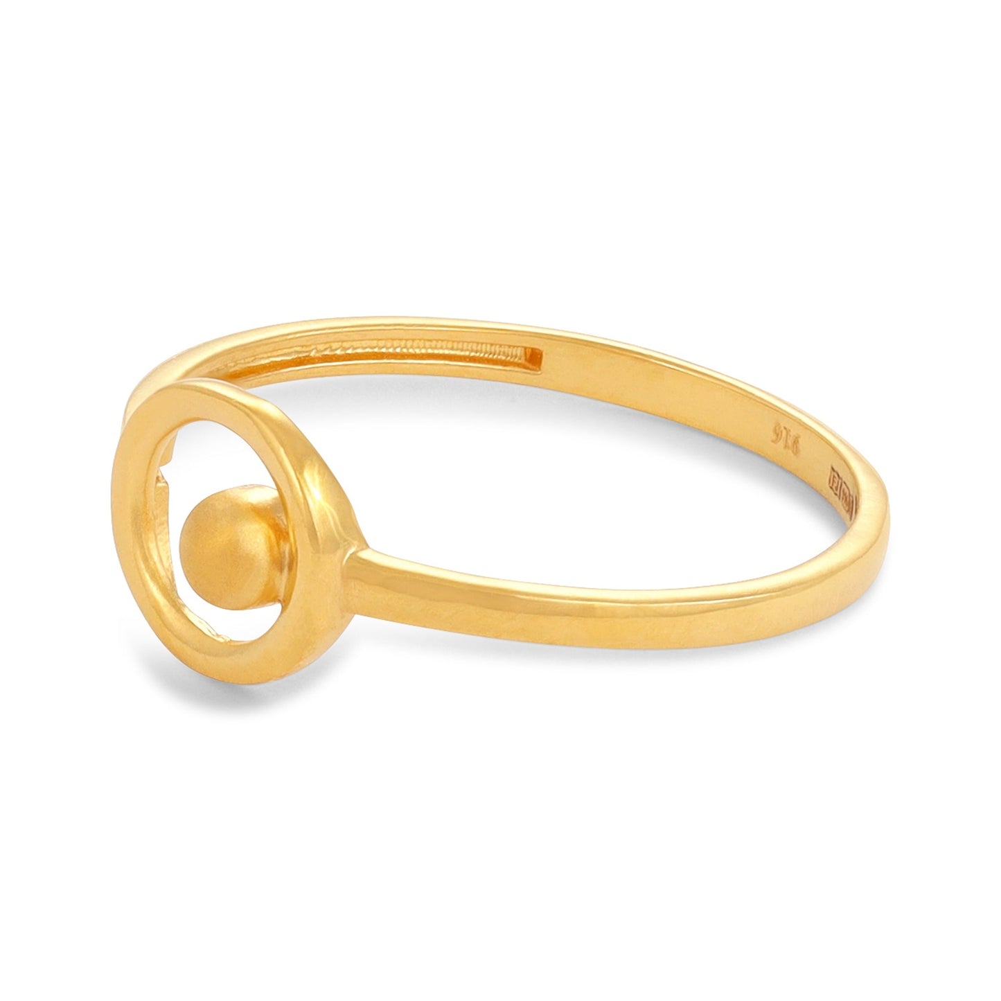 22ct Yellow Gold Small Unique Design Ring BF1224-RN82 - FJewellery