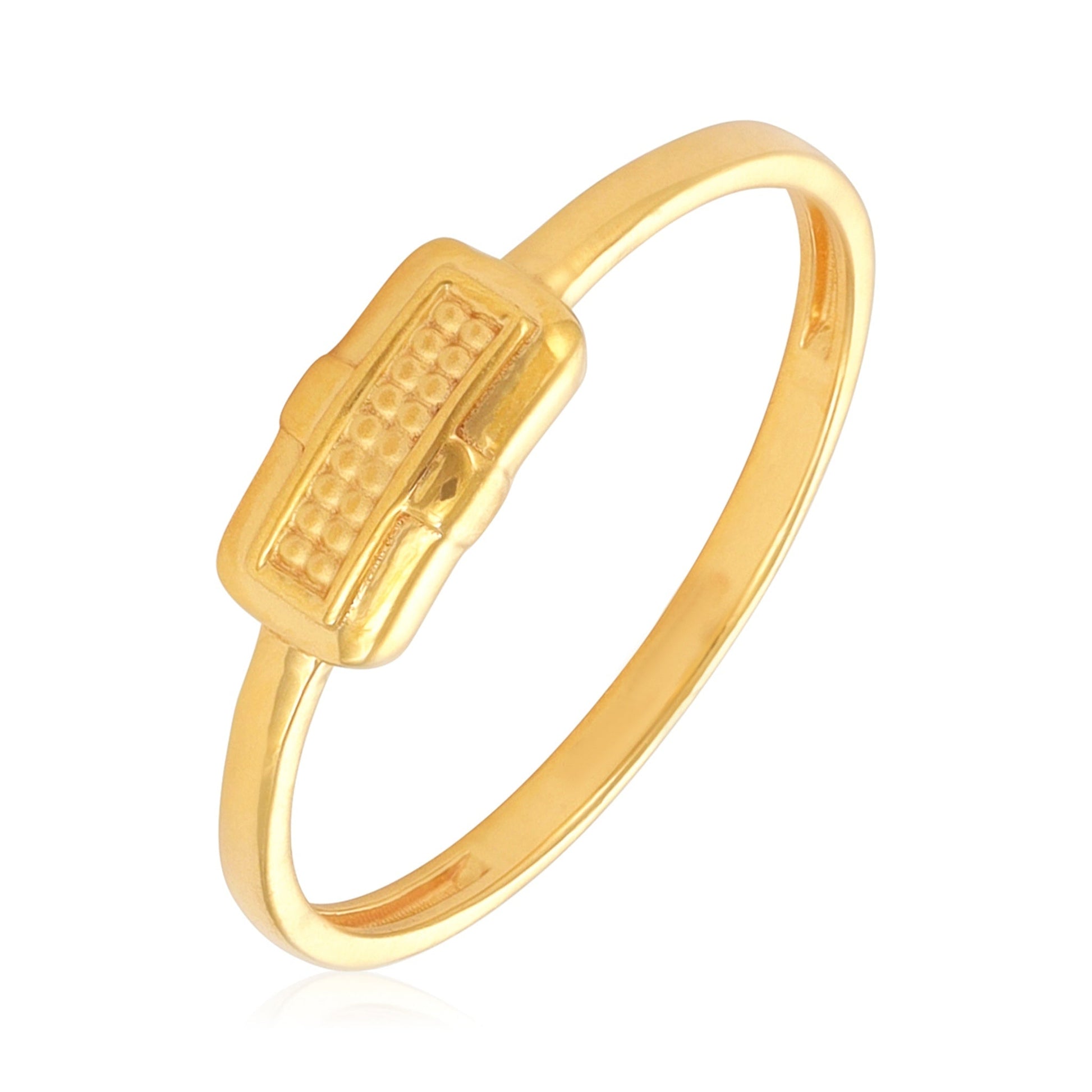 22ct Yellow Gold Small Unique Design Ring BF1224-RN90 - FJewellery