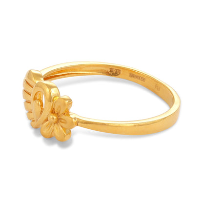 22ct Yellow Gold Small Unique Design Ring BF1224-RN91 - FJewellery