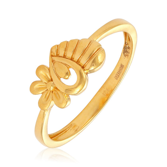 22ct Yellow Gold Small Unique Design Ring BF1224-RN91 - FJewellery