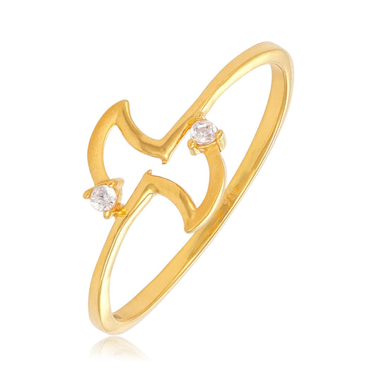 22ct Yellow Gold Small Unique Design Ring BF1224 - RN93 - FJewellery