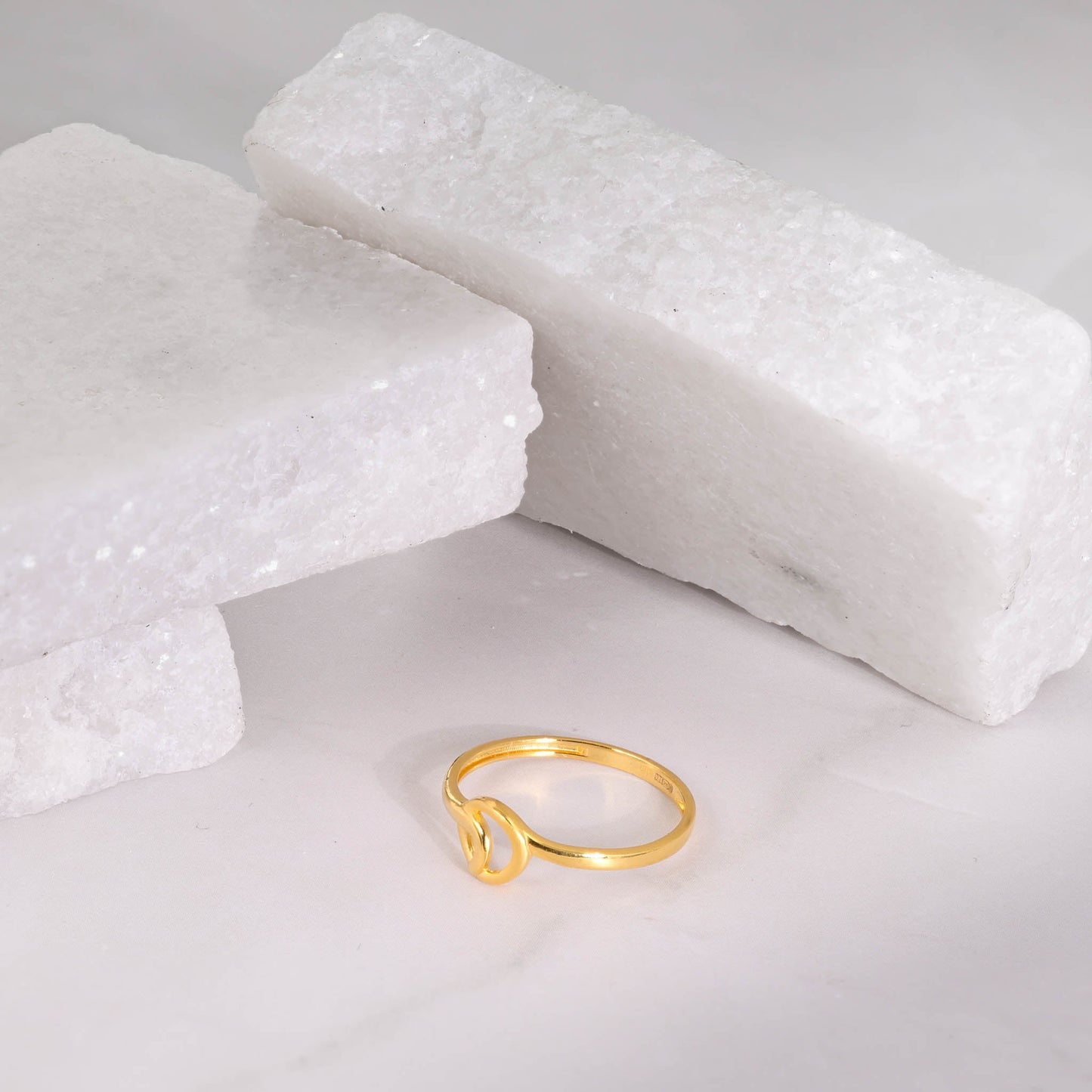 22ct Yellow Gold Swirl Design Ring BF1224 - RN77 - FJewellery