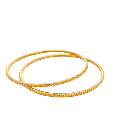 22ct Yellow Gold Timeless Design Bangle PZ325 - BN79 - FJewellery