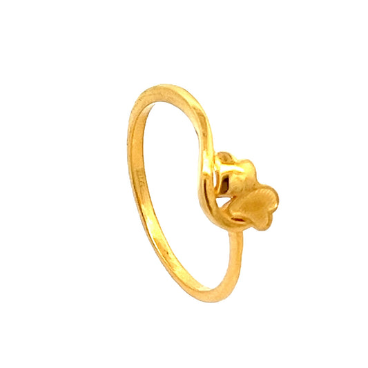 22ct Yellow Gold Twin Heart Ring PZ325 - RN97 - FJewellery