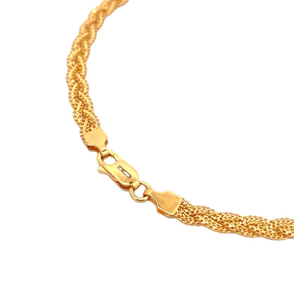 22ct Yellow Gold Unique Anklet PZ325-ANK1 - FJewellery