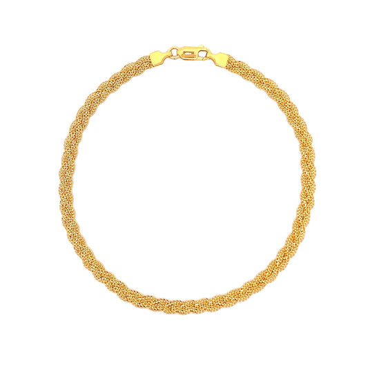 22ct Yellow Gold Unique Anklet PZ325-ANK1 - FJewellery