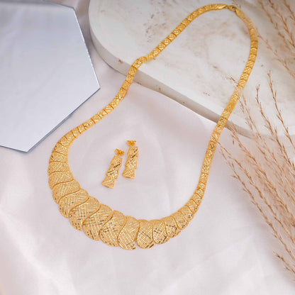 22ct Yellow Gold Unique Design Chain Necklace BF1224 - NKS1 - NK - FJewellery