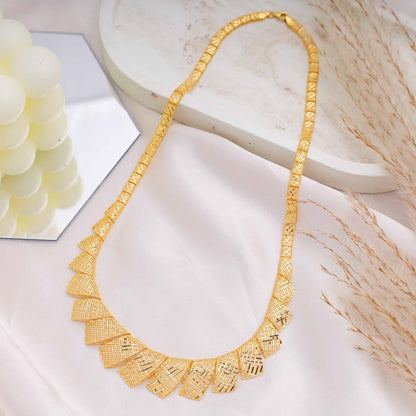 22ct Yellow Gold Unique Design Chain Necklace BF1224 - NKS6 - NK - FJewellery