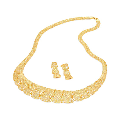 22ct Yellow Gold Unique Design Chain Necklace BF1224-NKS7-NK - FJewellery