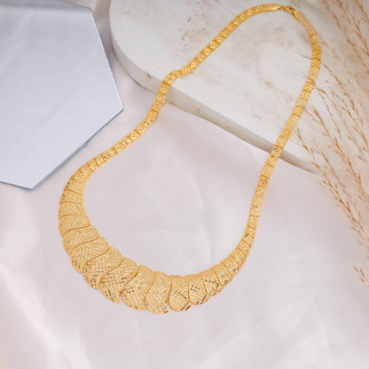 22ct Yellow Gold Unique Design Chain Necklace BF1224 - NKS7 - NK - FJewellery