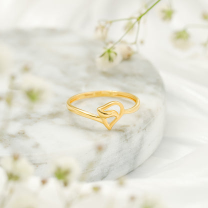 22ct Yellow Gold Unique Design Ring BF1224-RN129 - FJewellery