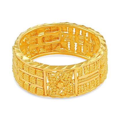 22ct Yellow Gold Unique Design Ring PZ125 - RN90 - FJewellery