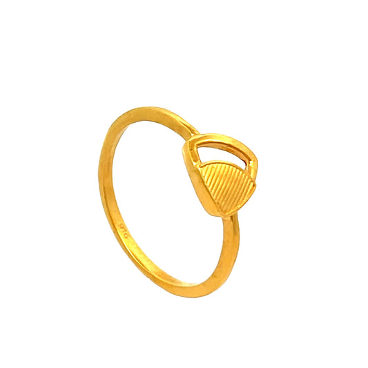 22ct Yellow Gold Unique Design Ring PZ325 - RN45 - FJewellery