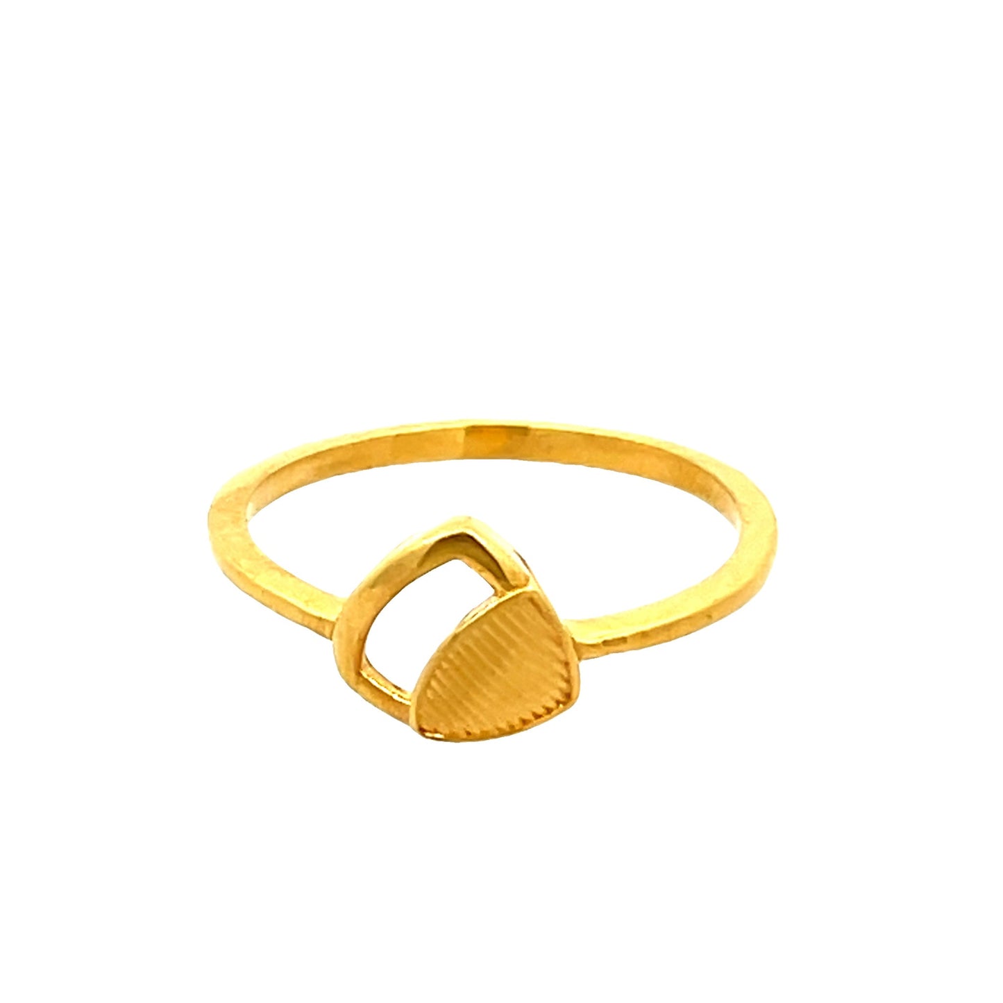22ct Yellow Gold Unique Design Ring PZ325-RN45 - FJewellery