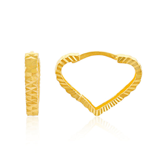 22ct Yellow Gold Unique Earrings BF1224-ER52 - FJewellery