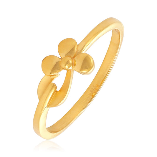 22ct Yellow Gold Unique Flower Design Ring BF1224-RN131 - FJewellery