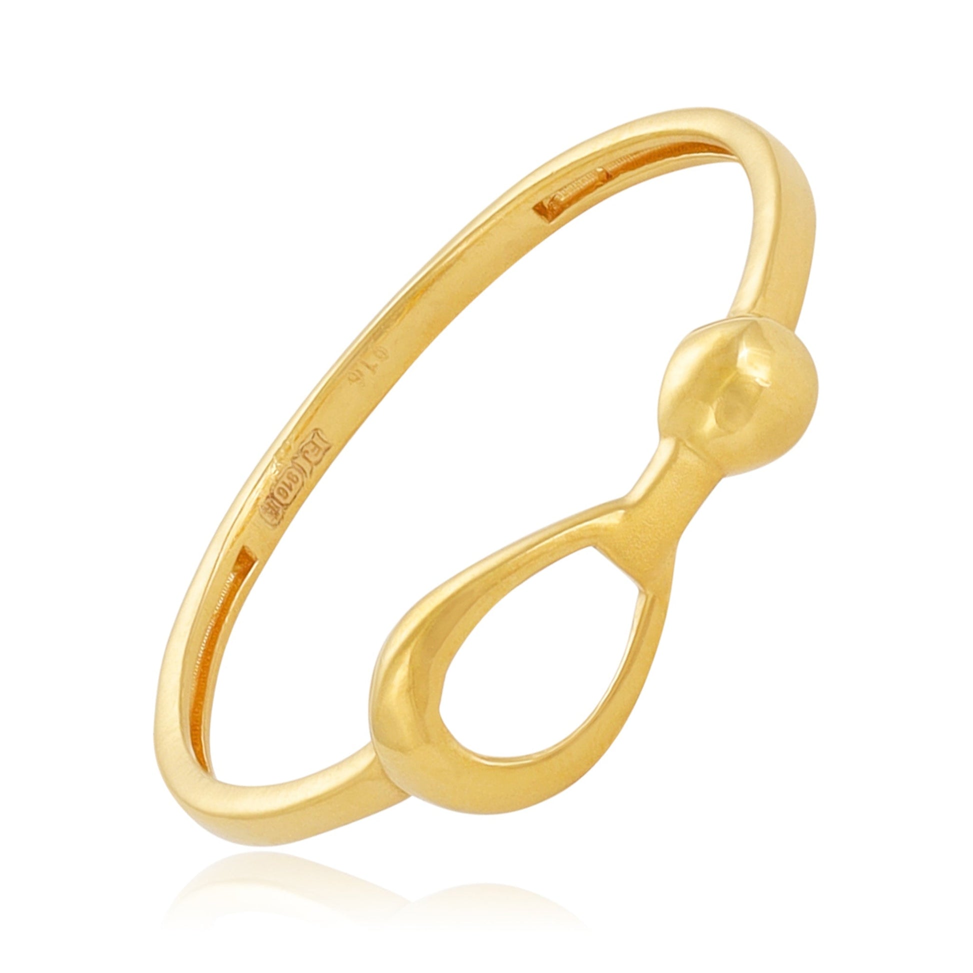 22ct Yellow Gold Unique Original Design Ring BF1224-RN80 - FJewellery